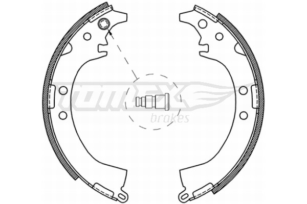 TOMEX Brakes Bremsbackensatz